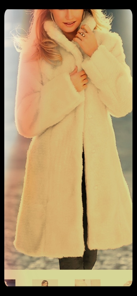 Faux fur coat